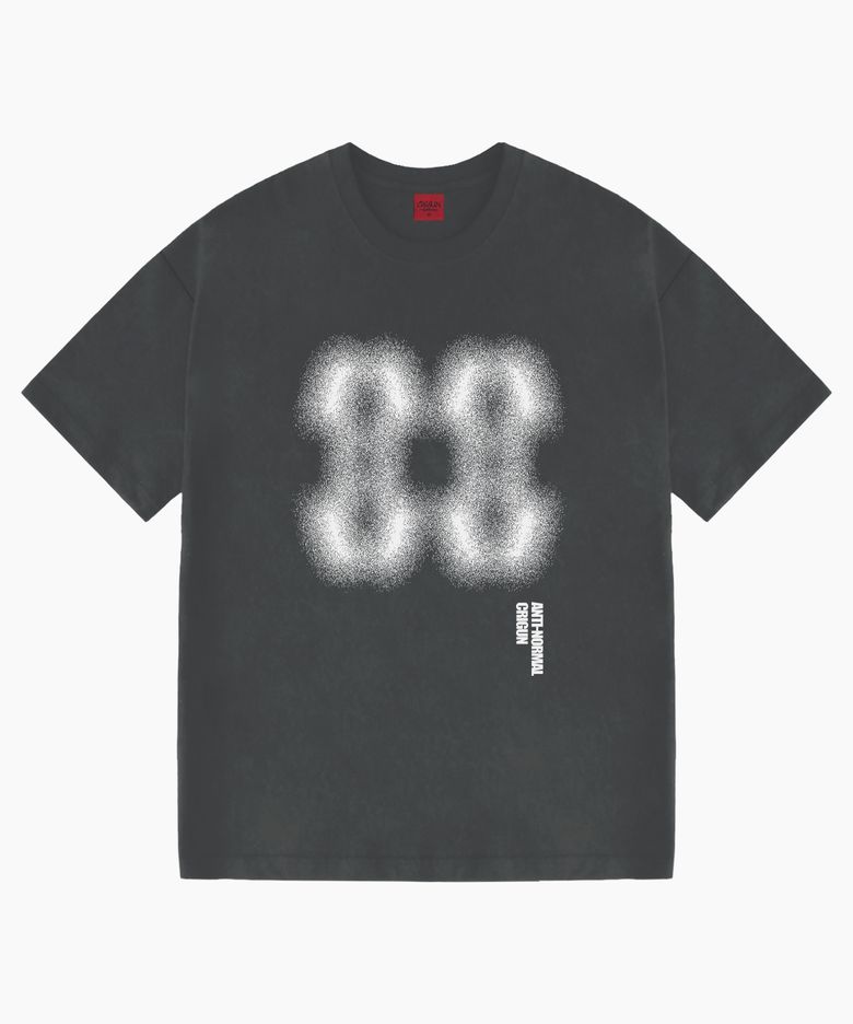 Effect Graphics 세미 오버핏 반팔티 DARK GREY