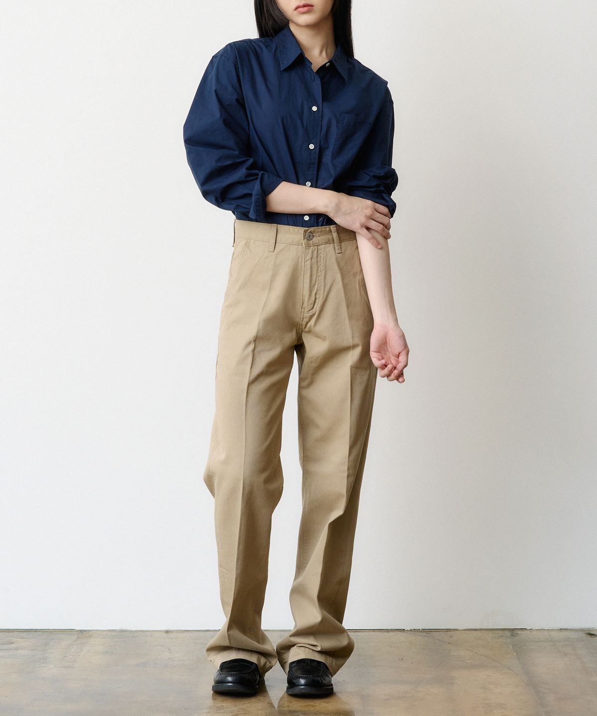 덴메이드(DENMADE) (WOMEN) DEN0661 wide chino pants (beige)