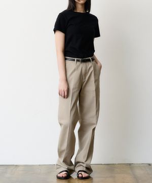 (WOMEN) DEN0662 wide chino pants (dusty beige)