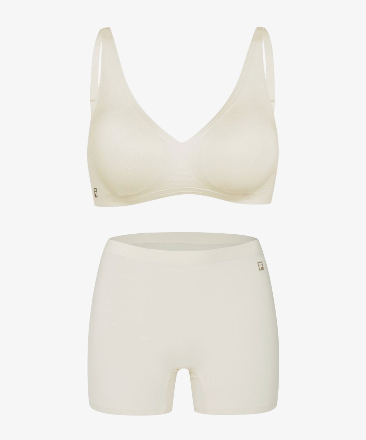 휠라언더웨어(FILA UNDERWEAR) [세트] 에센셜 퓨징 모달 베이직 브라 사각 드로즈 세트 5colors(FI4BAH1153FBLK)