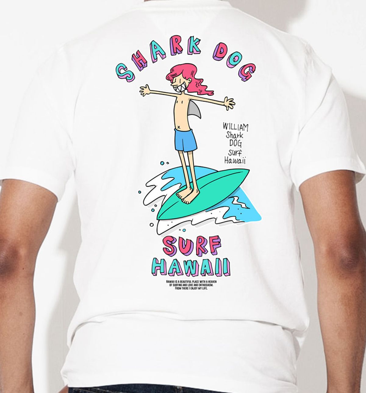 돌돌(DOLDOL) SHARK-DOG_tshirts-205 샤크독 서핑 하와이 그래픽 티셔츠 반팔티
