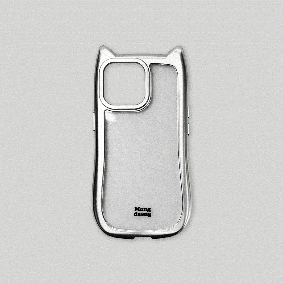 몽댕(MONGDAENG) Devil cat iphone Case 악마뿔 고양이 TPU 케이스 2Colors