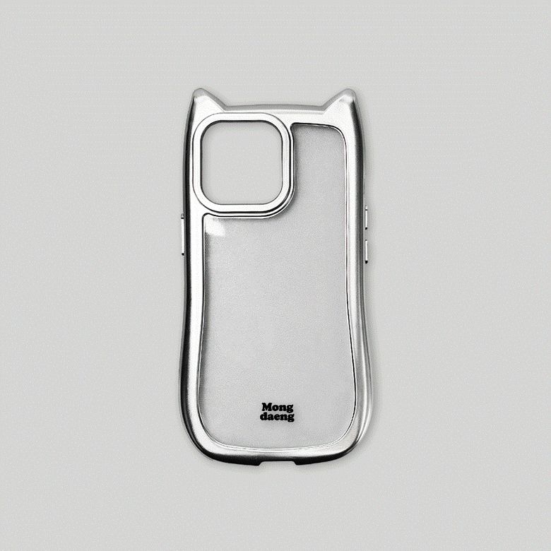 Devil cat iphone Case 악마뿔 고양이 TPU 케이스 2Colors