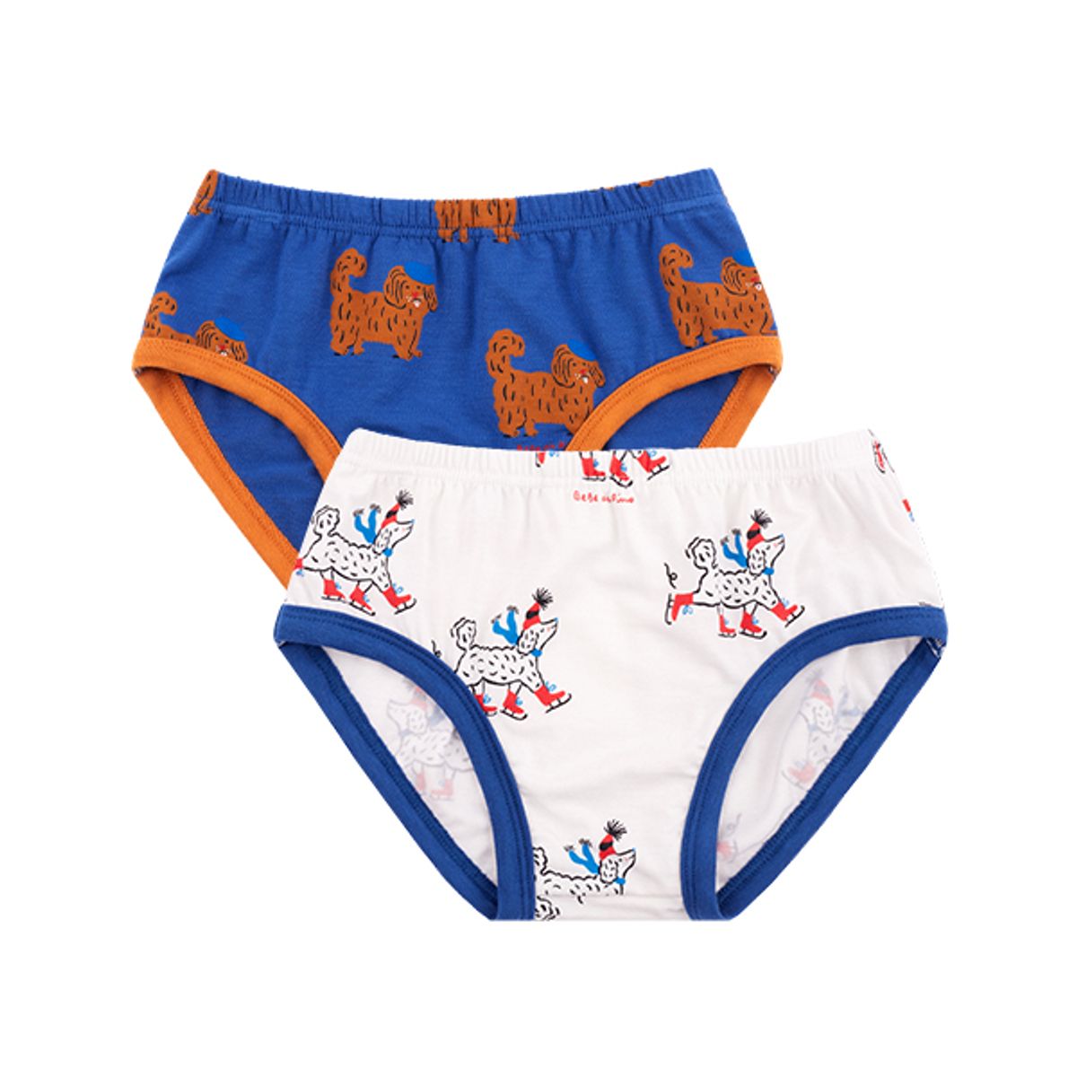 베베드피노 언더웨어(BEBEDEPINO UNDERWEAR) [키즈]남아모달도그프렌즈삼각팬티2종세트_BU33US309
