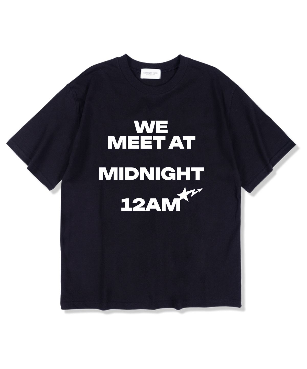 미드나잇12에이엠(MIDNIGHT12AM) WMM12 반팔 티셔츠 네이비