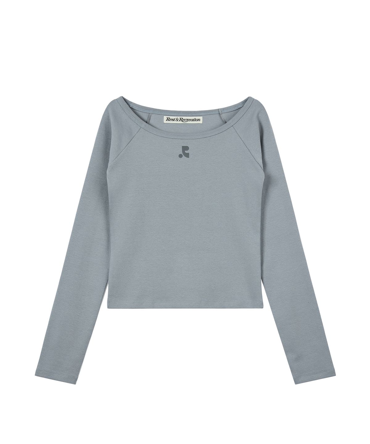 레스트앤레크레이션(REST&RECREATION) U-NECK RAGLAN TOP - BLUE