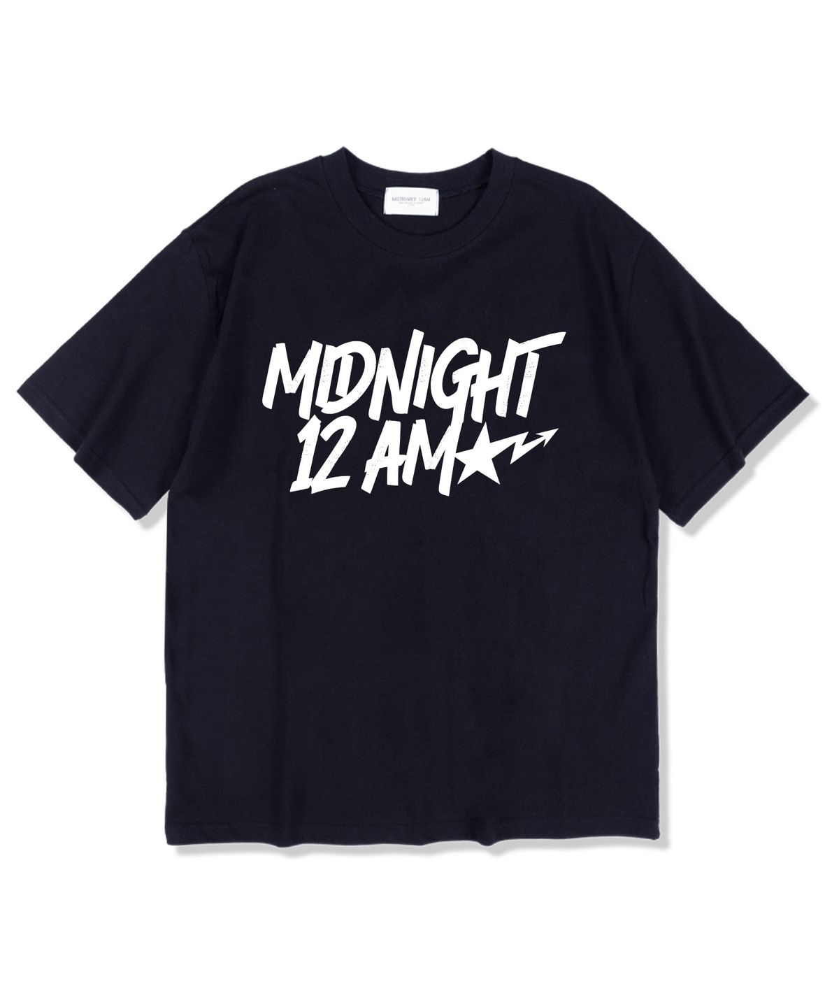 미드나잇12에이엠(MIDNIGHT12AM) 스타포인트 반팔 티셔츠 네이비