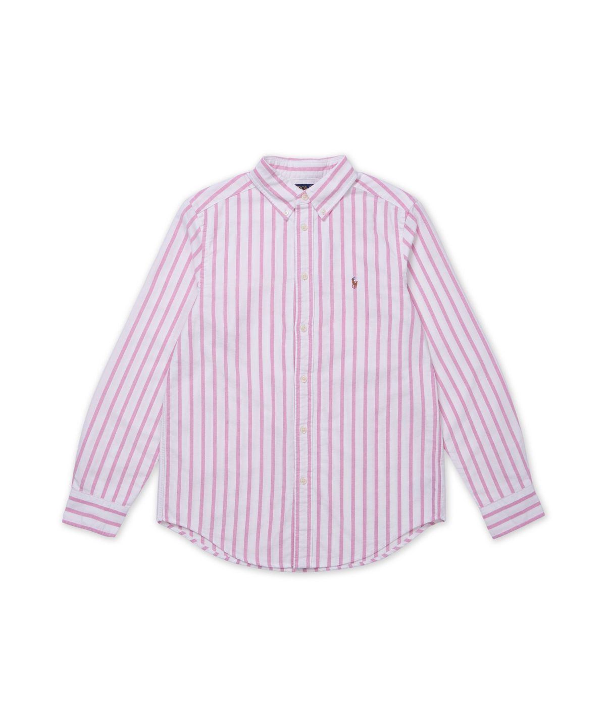 폴로 랄프 로렌 칠드런(POLO RALPH LAUREN CHILDREN) 스트라이프 코튼 옥스포드 셔츠-멀티 컬러