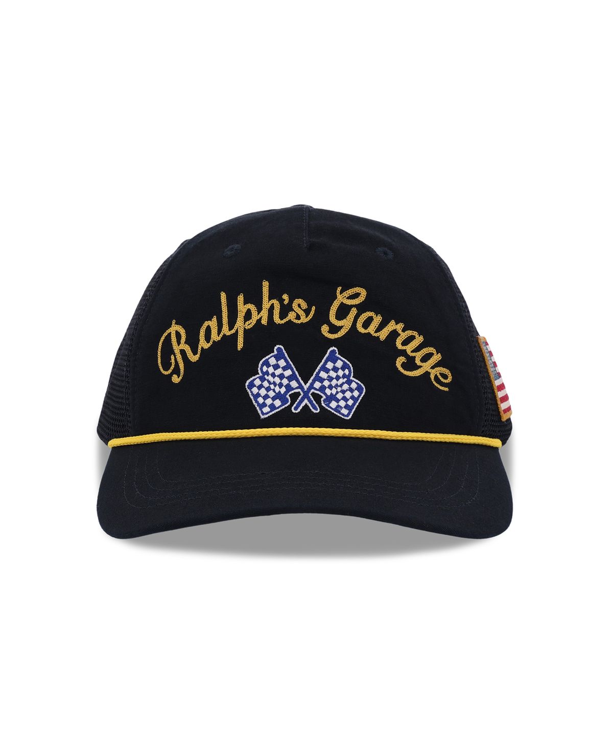 폴로 랄프 로렌(POLO RALPH LAUREN) 랄프스 개러지 캔버스 트러커 캡-블랙