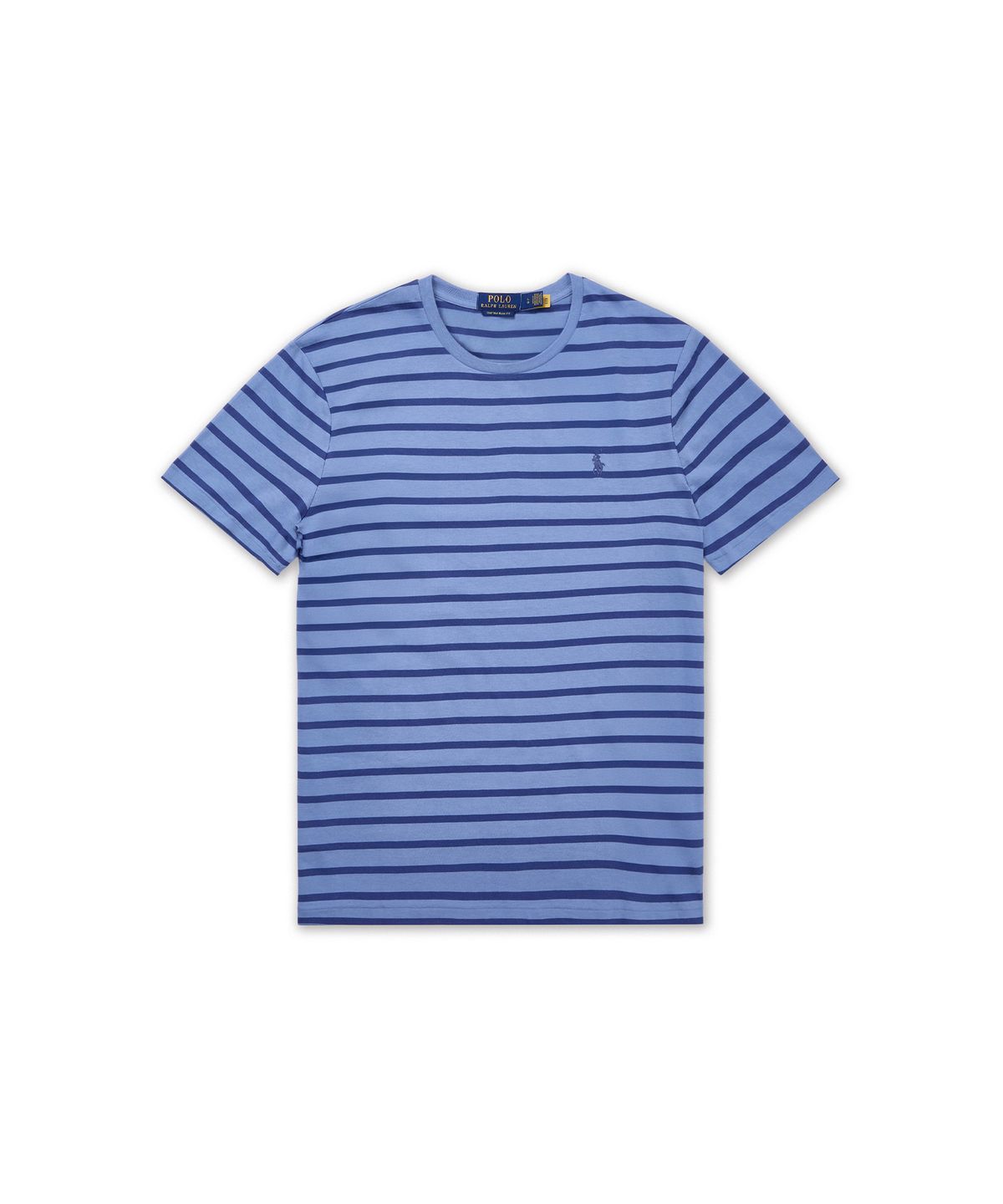 폴로 랄프 로렌(POLO RALPH LAUREN) 커스텀 슬림핏 스트라이프 저지 티셔츠-블루