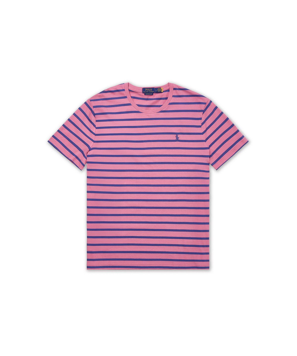 폴로 랄프 로렌(POLO RALPH LAUREN) 커스텀 슬림핏 스트라이프 저지 티셔츠-레드