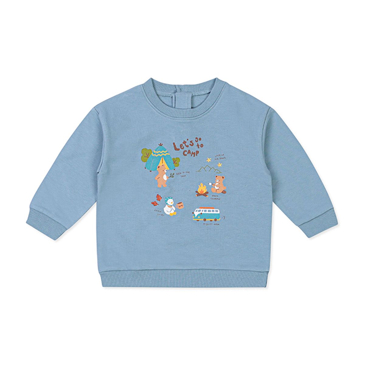 오가닉맘(ORGANICMOM) 렛츠캠핑긴소맨투맨 MKFTMT02