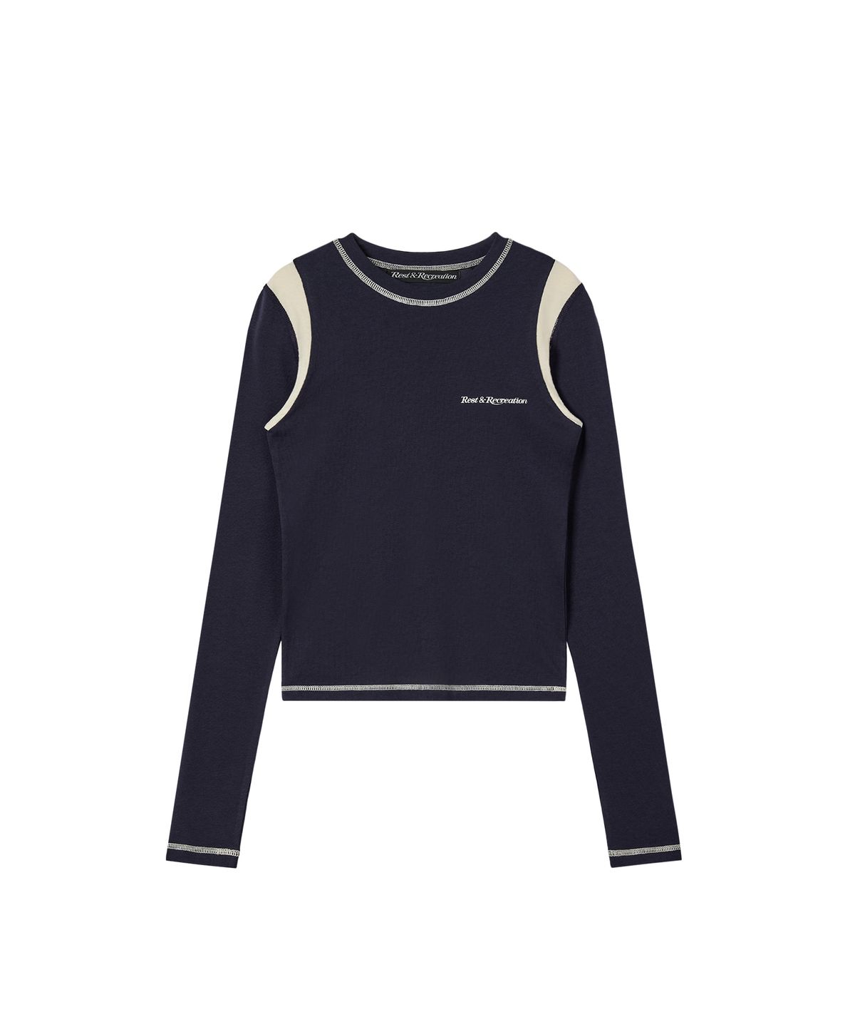 레스트앤레크레이션(REST&RECREATION) COLORATION TOP - NAVY