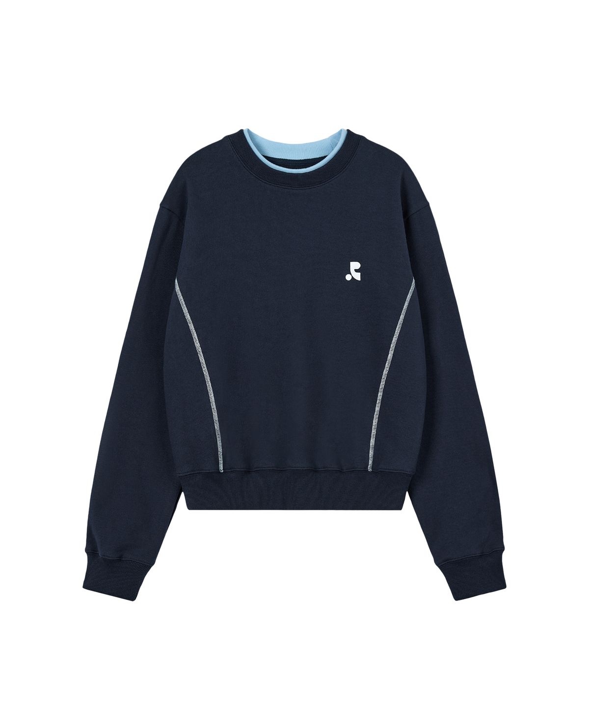 레스트앤레크레이션(REST&RECREATION) LAYERED SWEATSHIRT - NAVY