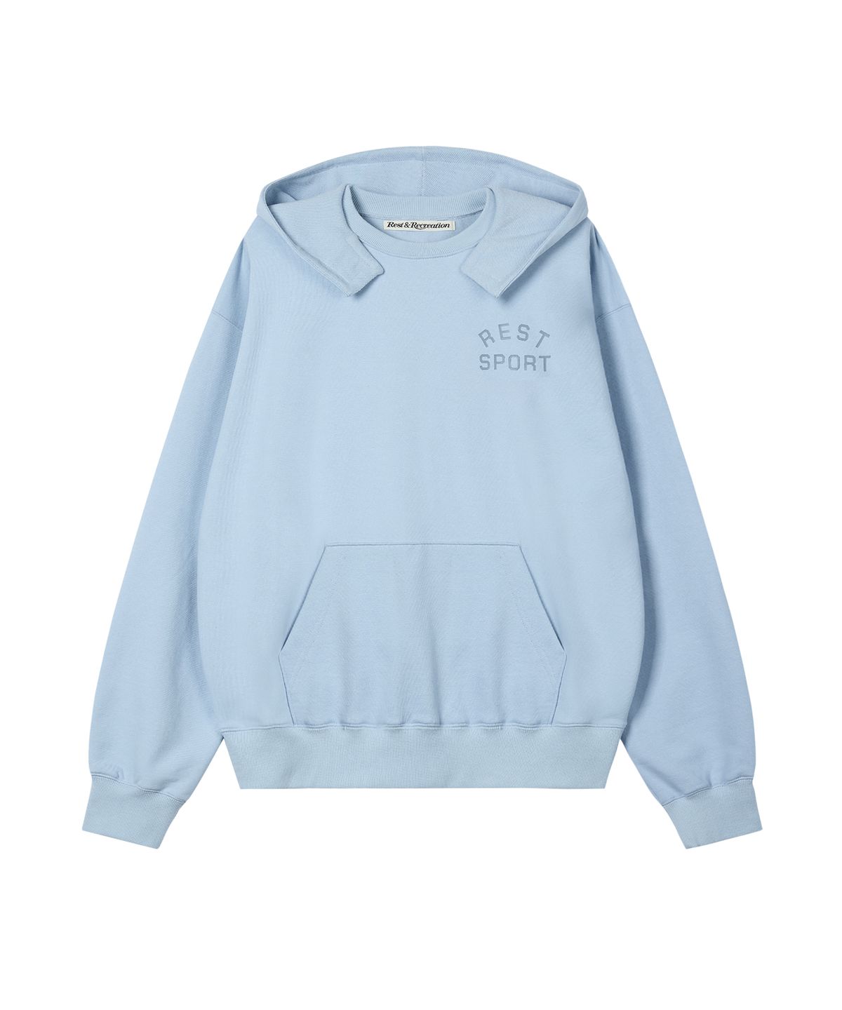 레스트앤레크레이션(REST&RECREATION) HOODED SWEATSHIRT - SKY BLUE