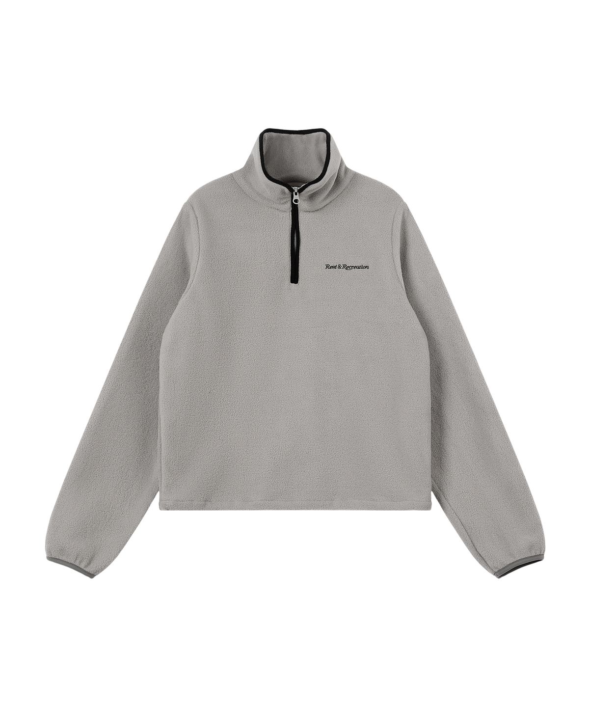 레스트앤레크레이션(REST&RECREATION) FLEECE HALF ZIP-UP - GREY