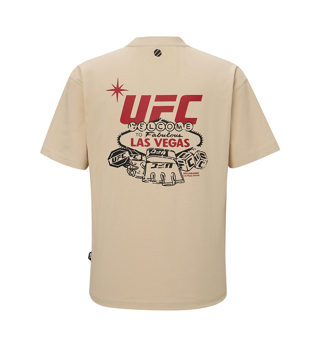 유에프씨 스포츠(UFC SPORT) UFC 글로브 릴렉스핏 반팔 티셔츠 베이지 U2SSW2323BE