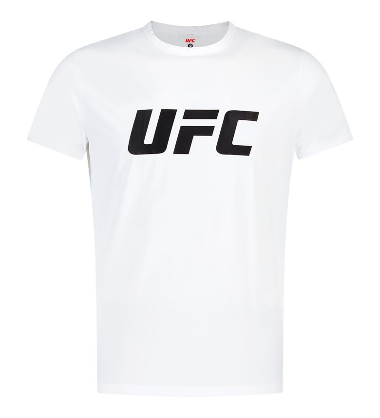 UFC 텐션 빅로고 머슬핏 반팔 티셔츠 화이트 U4SSW2106WH