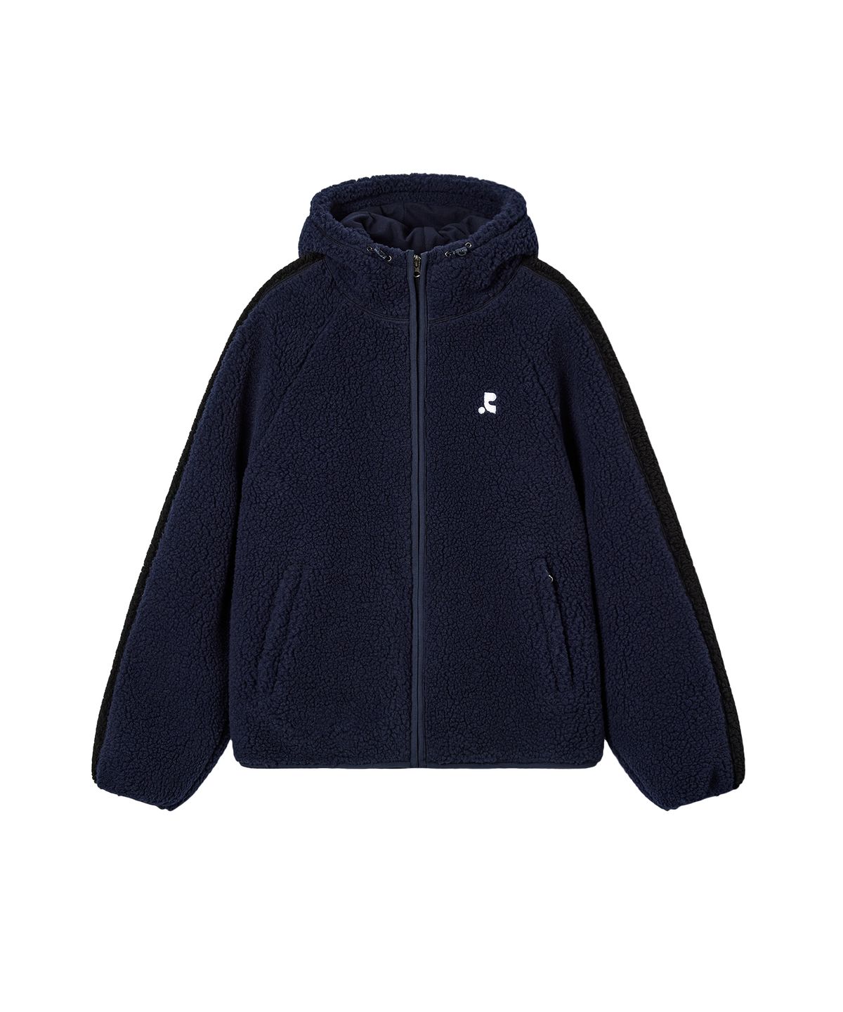 레스트앤레크레이션(REST&RECREATION) FLEECE HOOD ZIP-UP - NAVY