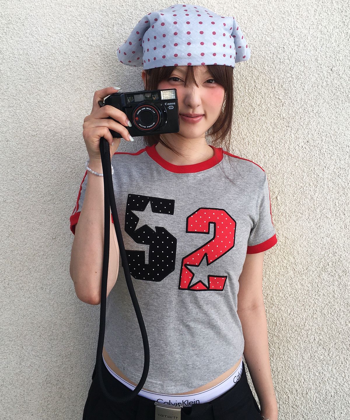 아메스 월드와이드(AMES-WORLDWIDE) A NUMBERING LINETAPE DOT TEE GREY
