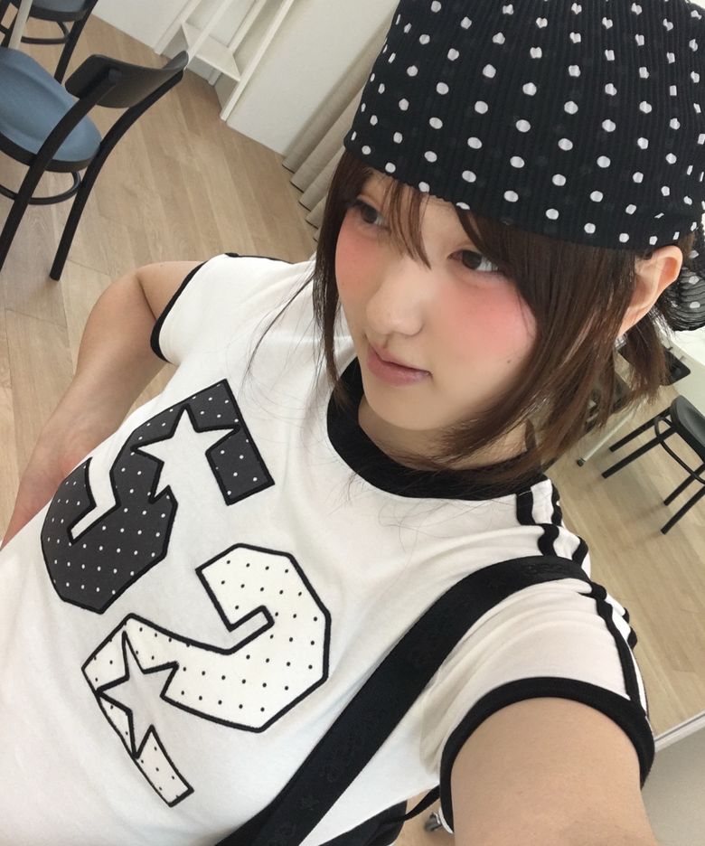 A NUMBERING LINETAPE DOT TEE WHITE