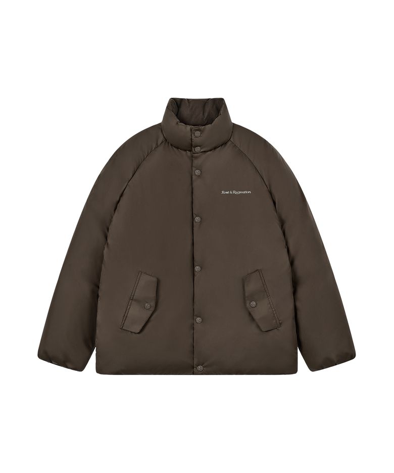 RAGLAN DOWN JUMPER - BROWN