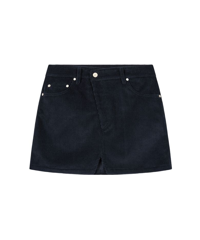 CODUROY UNBALANCE SKIRT - NAVY