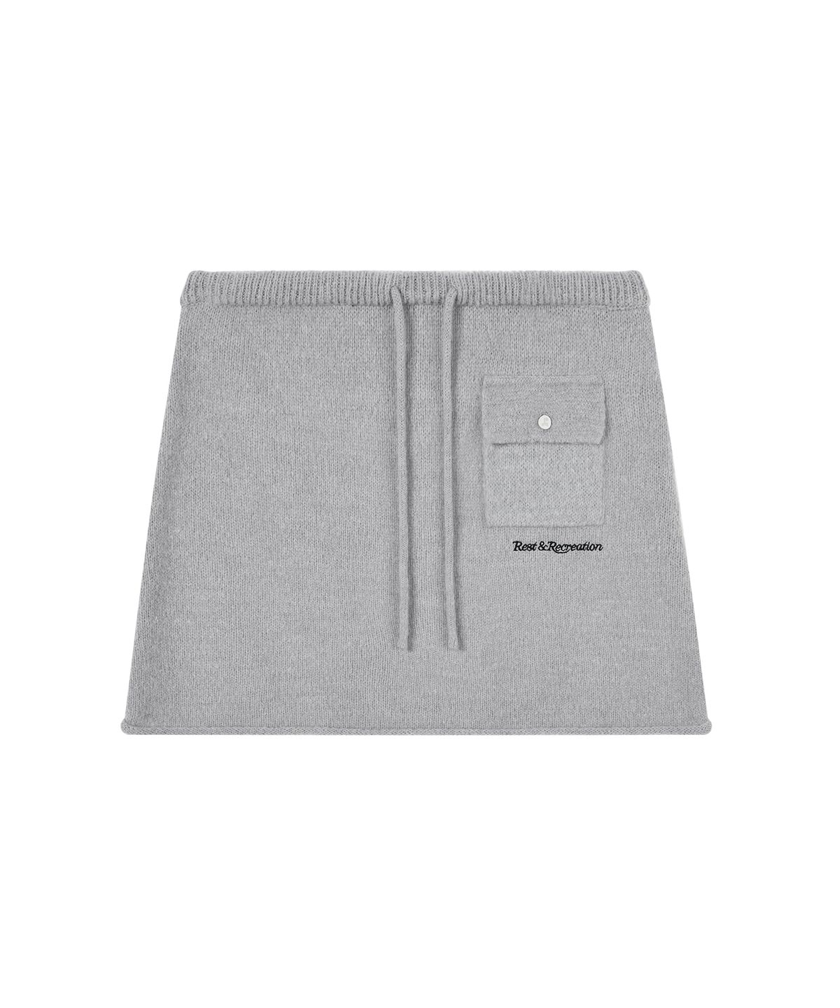 레스트앤레크레이션(REST&RECREATION) POCKET KNIT SKIRT - GREY