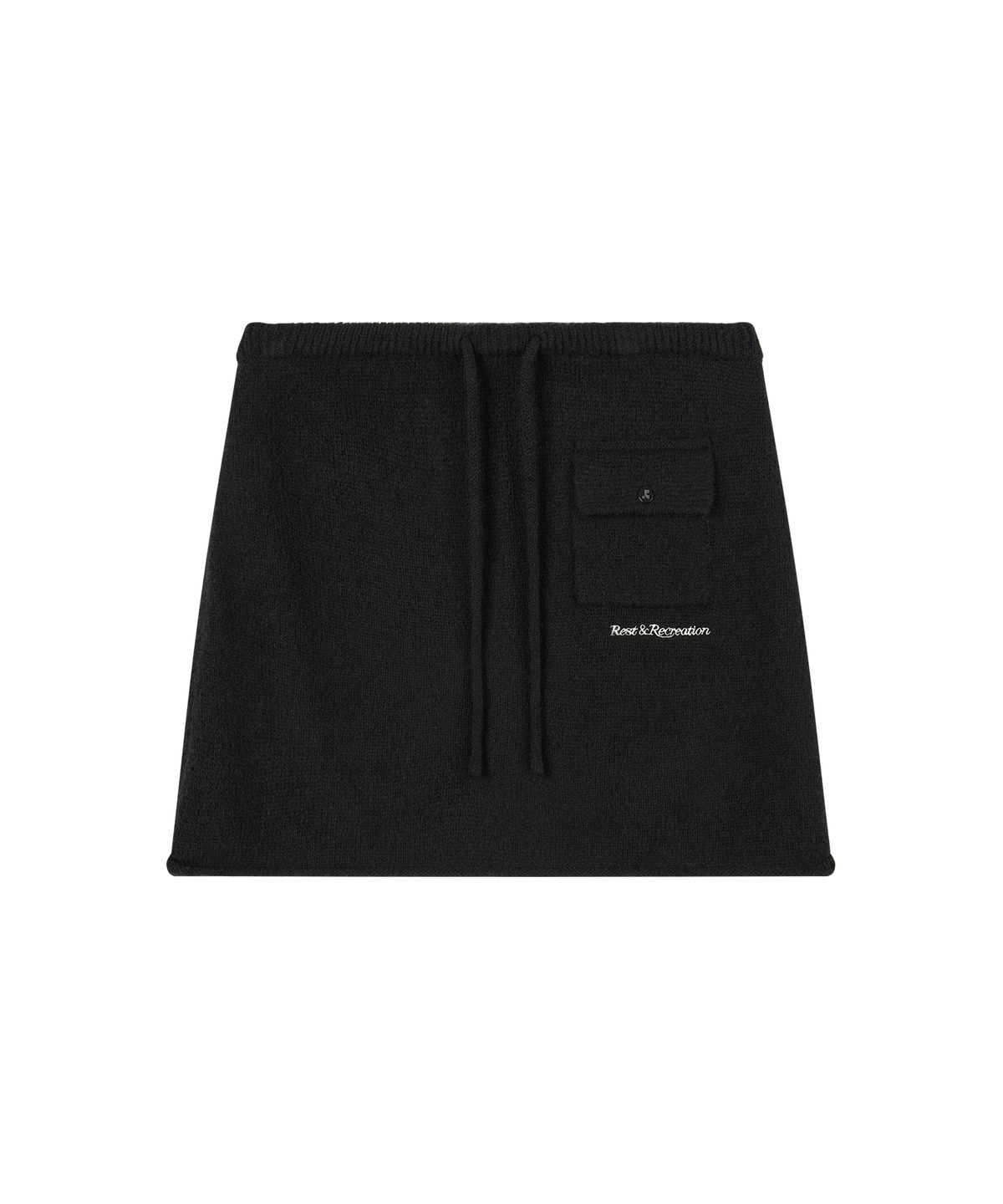 레스트앤레크레이션(REST&RECREATION) POCKET KNIT SKIRT - BLACK
