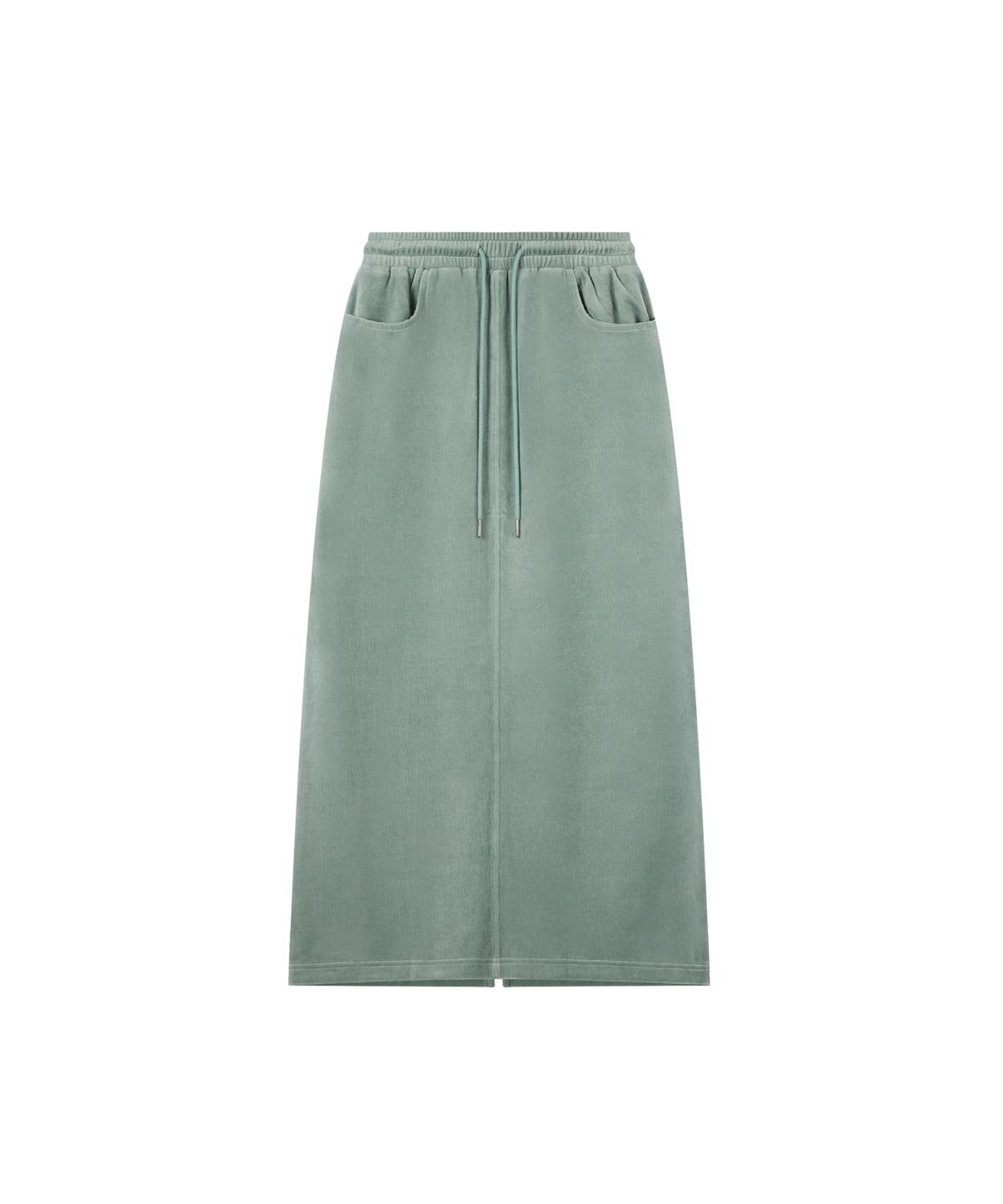 레스트앤레크레이션(REST&RECREATION) VELVET MAXI SKIRT - MINT