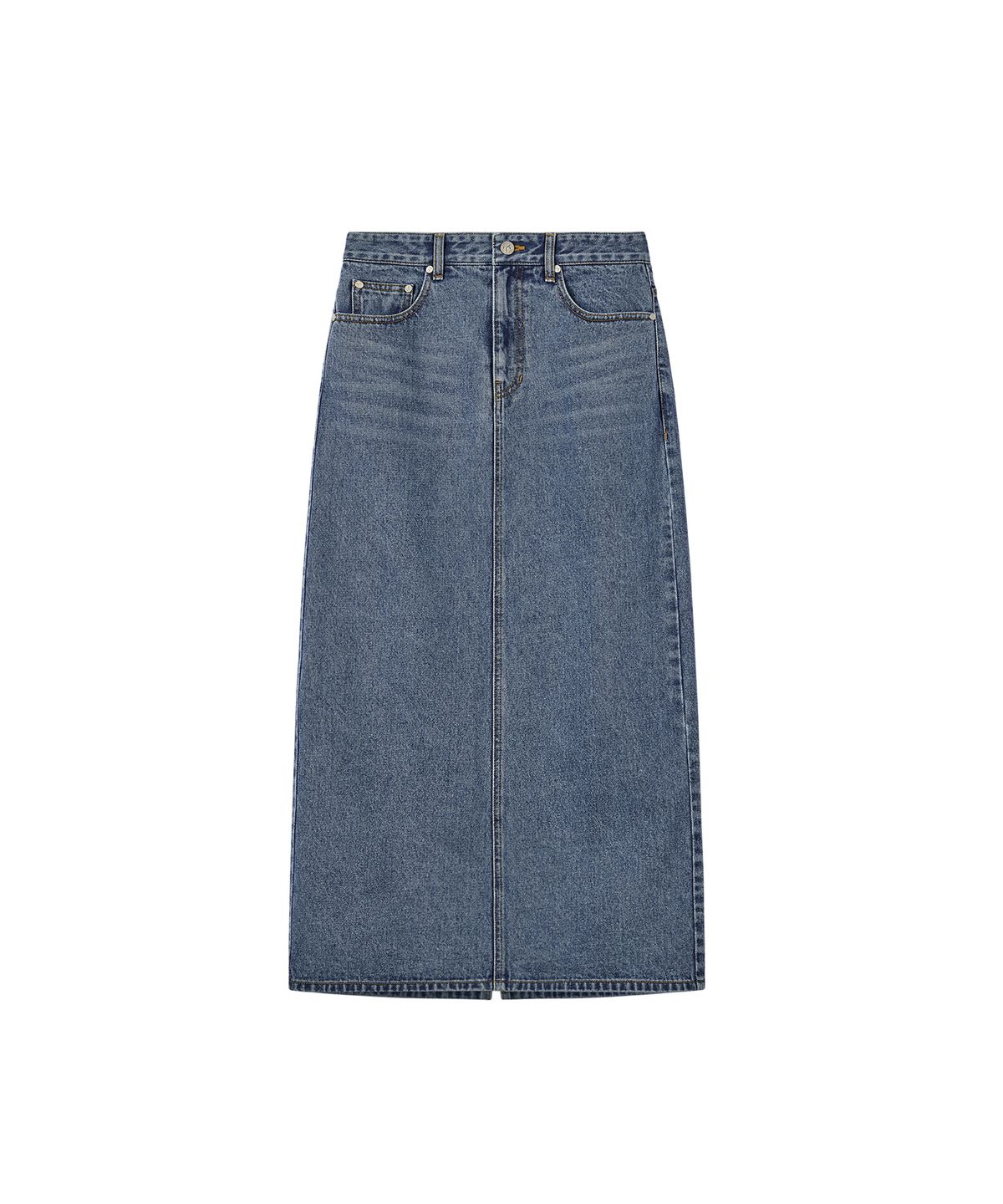 레스트앤레크레이션(REST&RECREATION) DENIM MAXI SKIRT - BLUE
