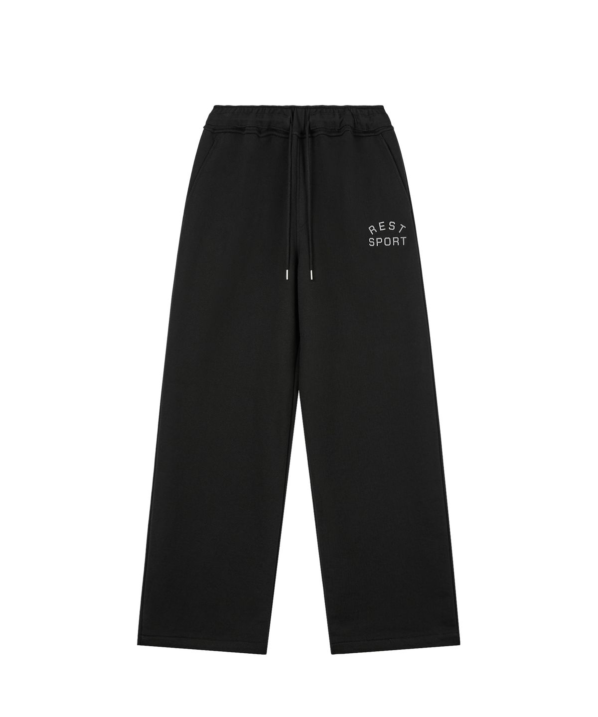 레스트앤레크레이션(REST&RECREATION) STRING SWEAT PANTS - BLACK