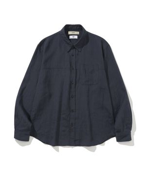 REY CHEST CT LINE PURE LINEN SHIRT #1
