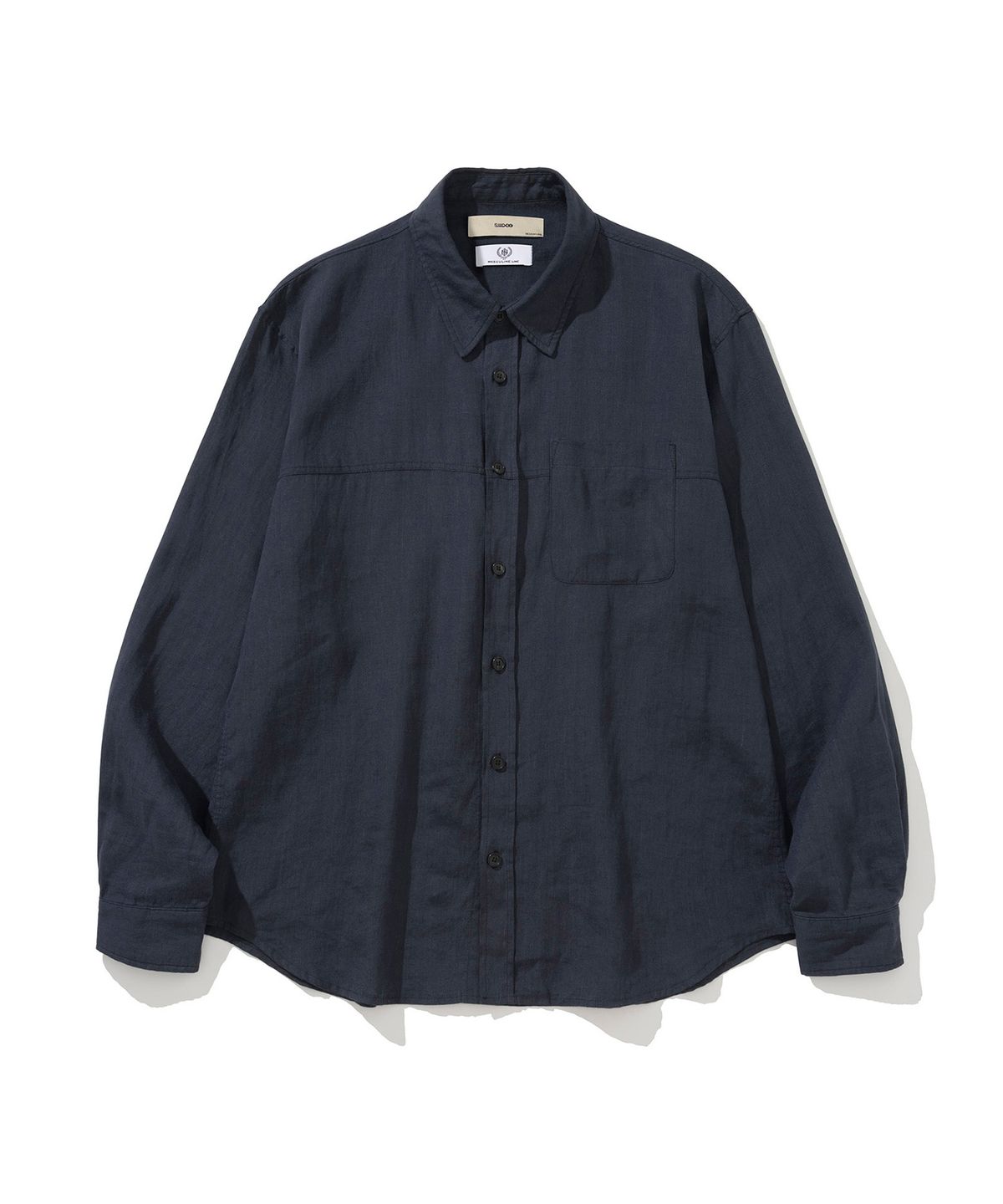 시도(SIIIIDO) REY CHEST CT LINE PURE LINEN SHIRT #1