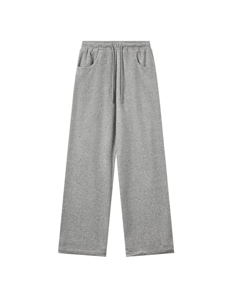 VELVET PANTS - GREY