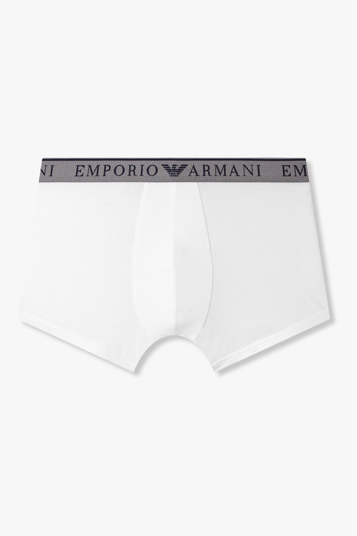 엠포리오 아르마니 언더웨어(EMPORIO ARMANI UNDERWEAR) 남성 라인 로고 밴딩 코튼 드로즈_화이트 0815312006