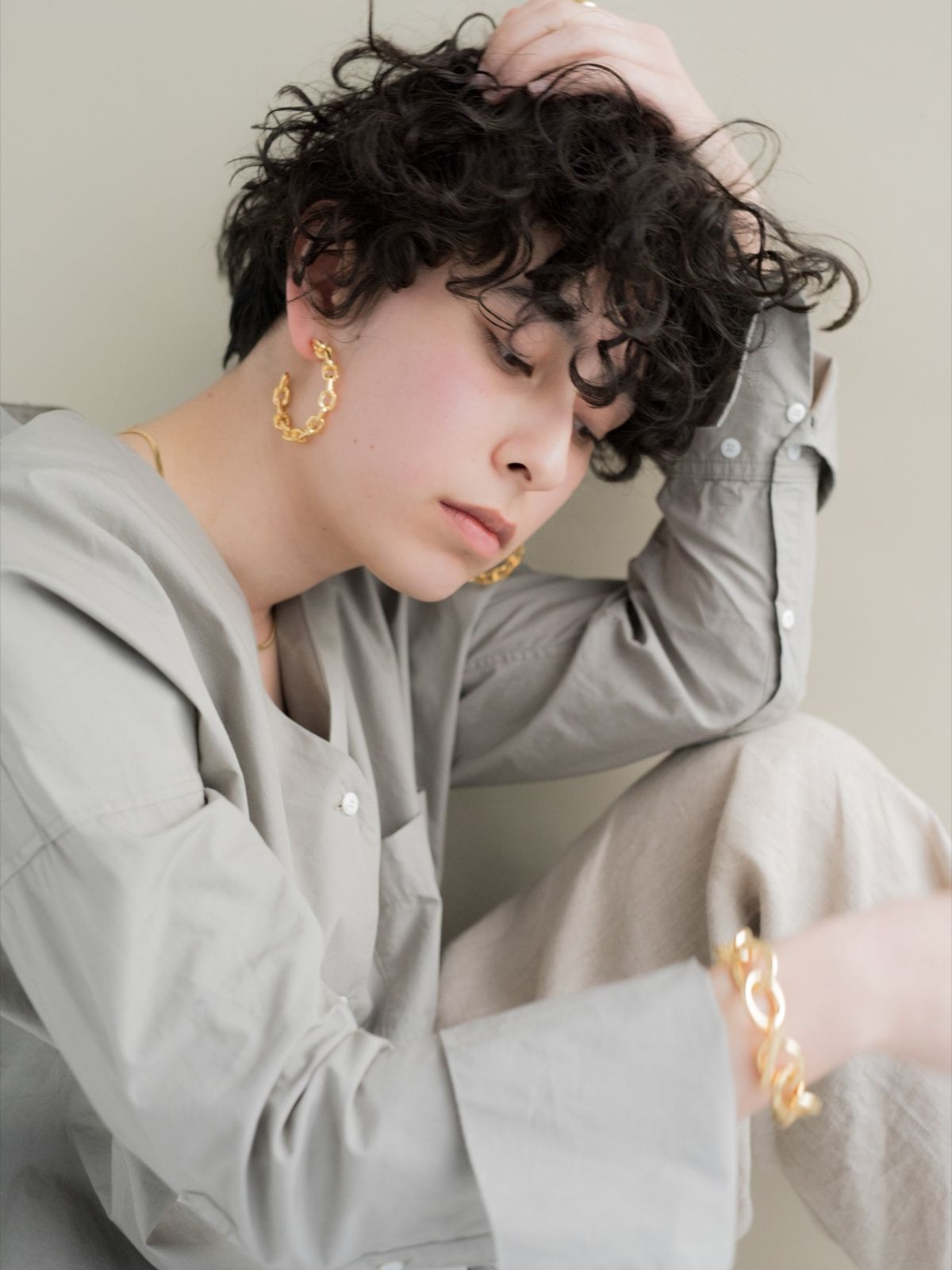 노비스도쿄(NOVICE TOKYO) 메탈 체인 팔찌 Metal Chain Bracelet / Gold