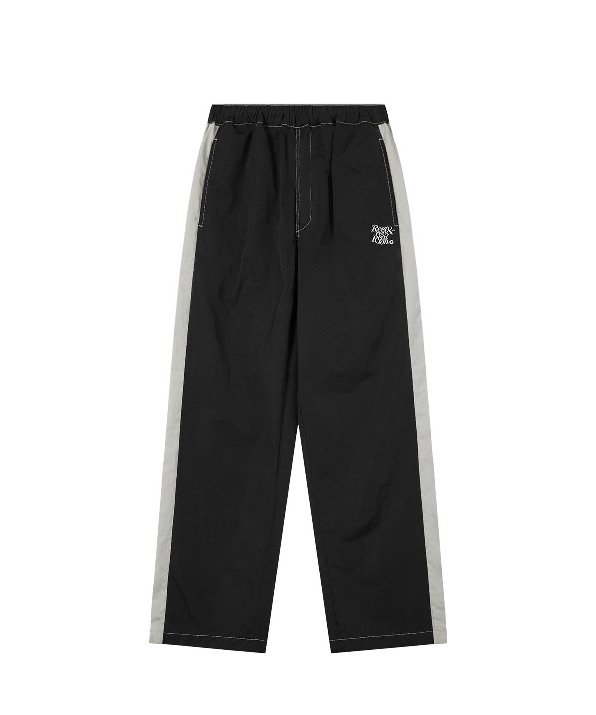 레스트앤레크레이션(REST&RECREATION) STITCH NYLON PANTS - BLACK