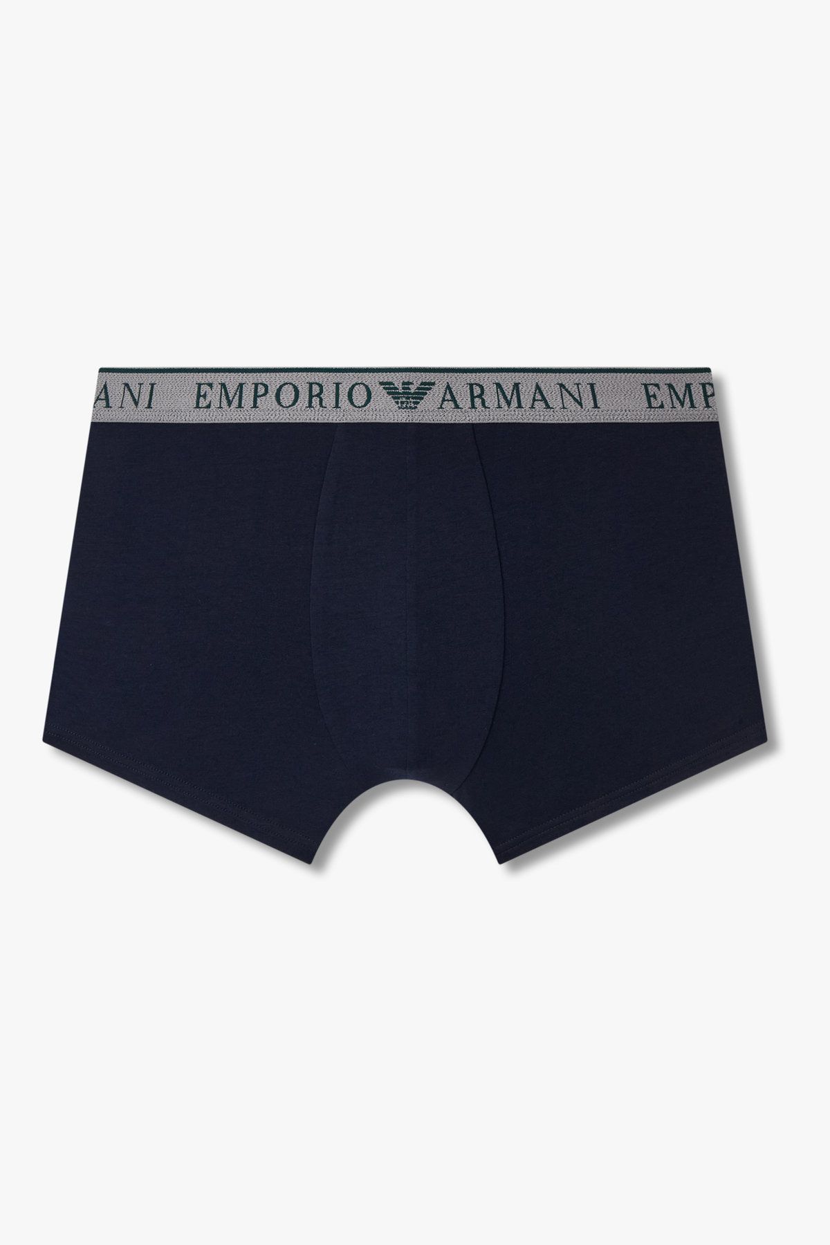 엠포리오 아르마니 언더웨어(EMPORIO ARMANI UNDERWEAR) 남성 라인 로고 밴딩 코튼 드로즈_블루 0815312008