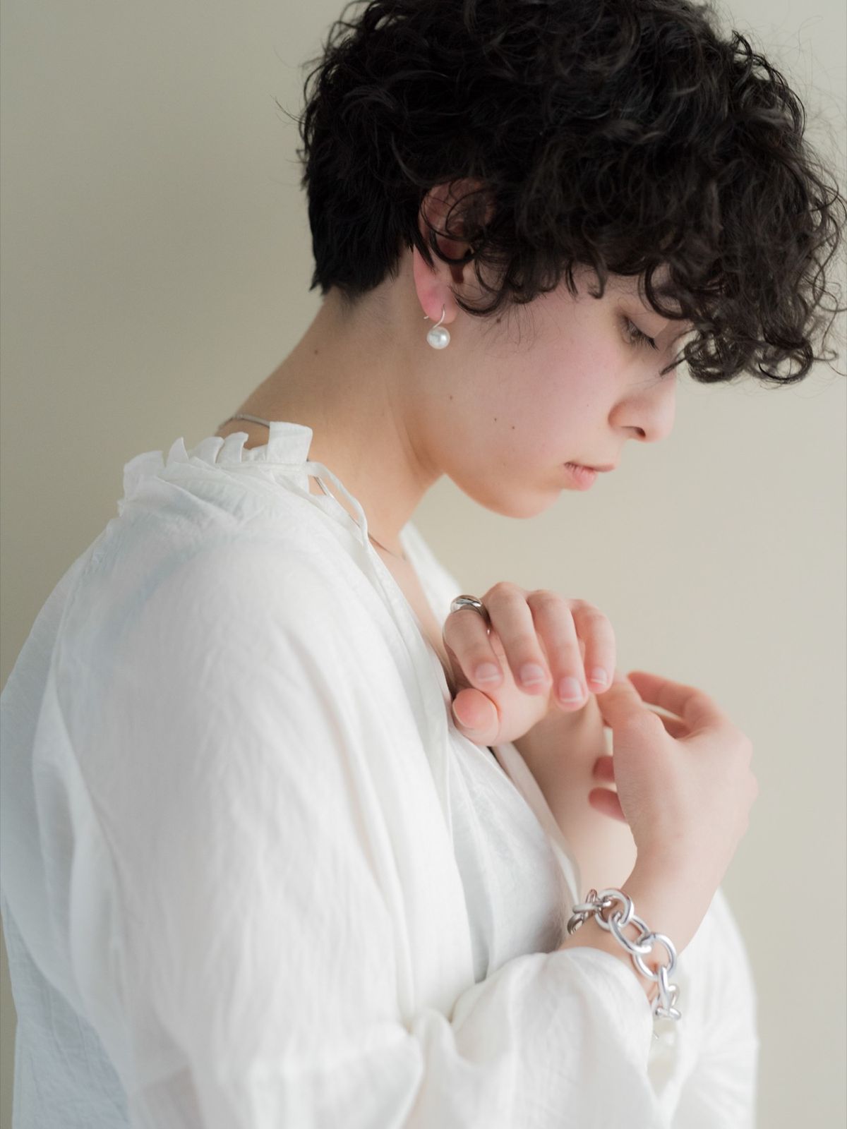 노비스도쿄(NOVICE TOKYO) 메탈 체인 팔찌 Metal Chain Bracelet  / Silver