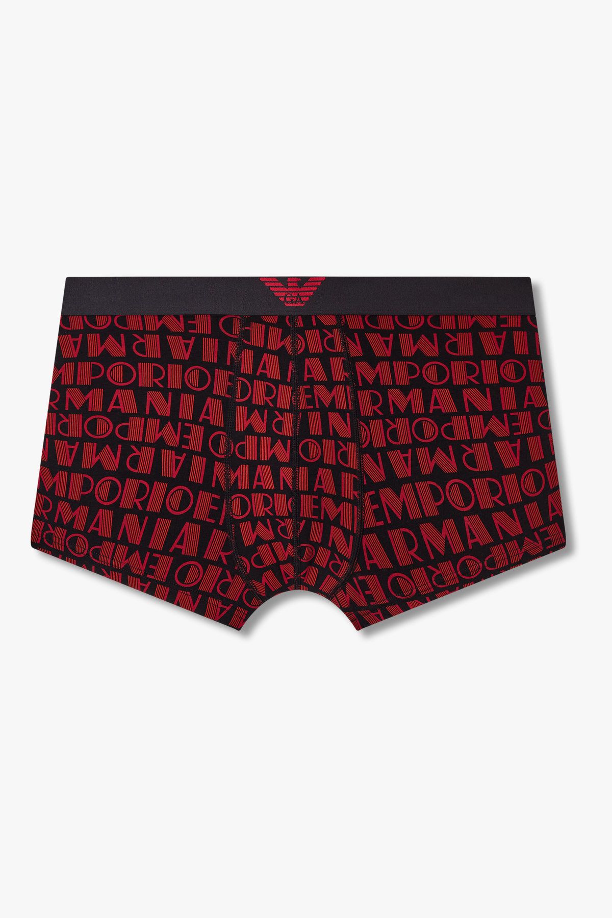 엠포리오 아르마니 언더웨어(EMPORIO ARMANI UNDERWEAR) 남성 이글 밴딩 패턴드 코튼 드로즈_레드 0815312051