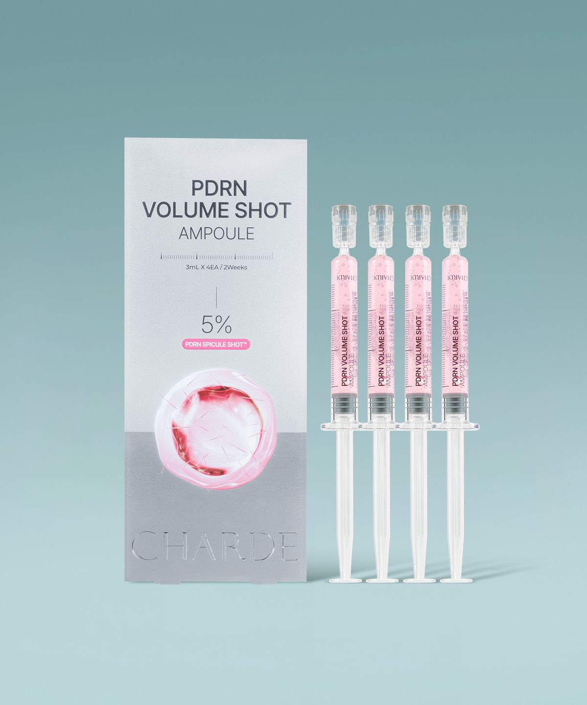 샤르드(CHARDE) PDRN 볼륨샷 앰플 3ml x 4개입, 1개