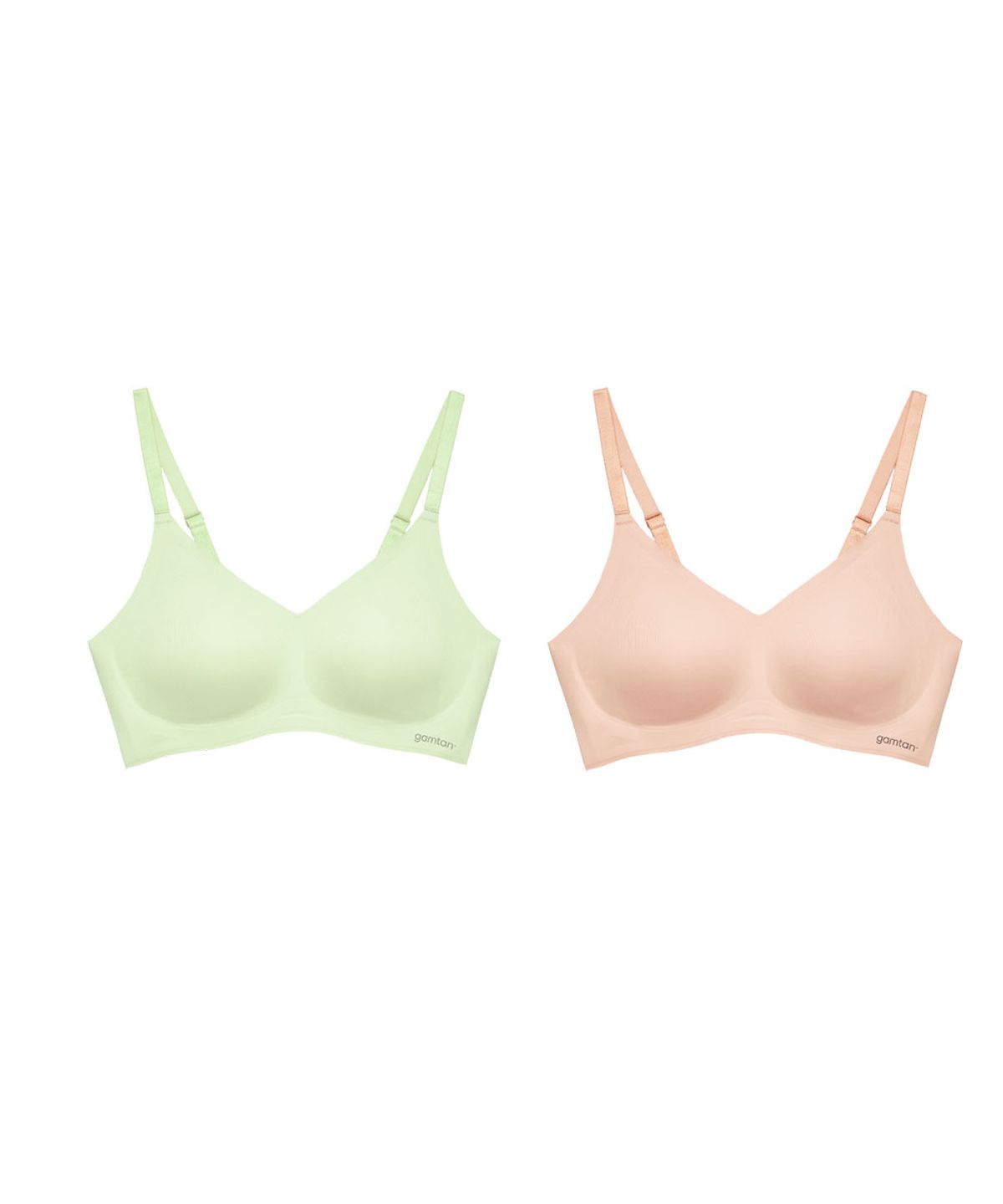 감탄(GAMTAN) 에어소프트 베이직  후크형 브라 2PACK