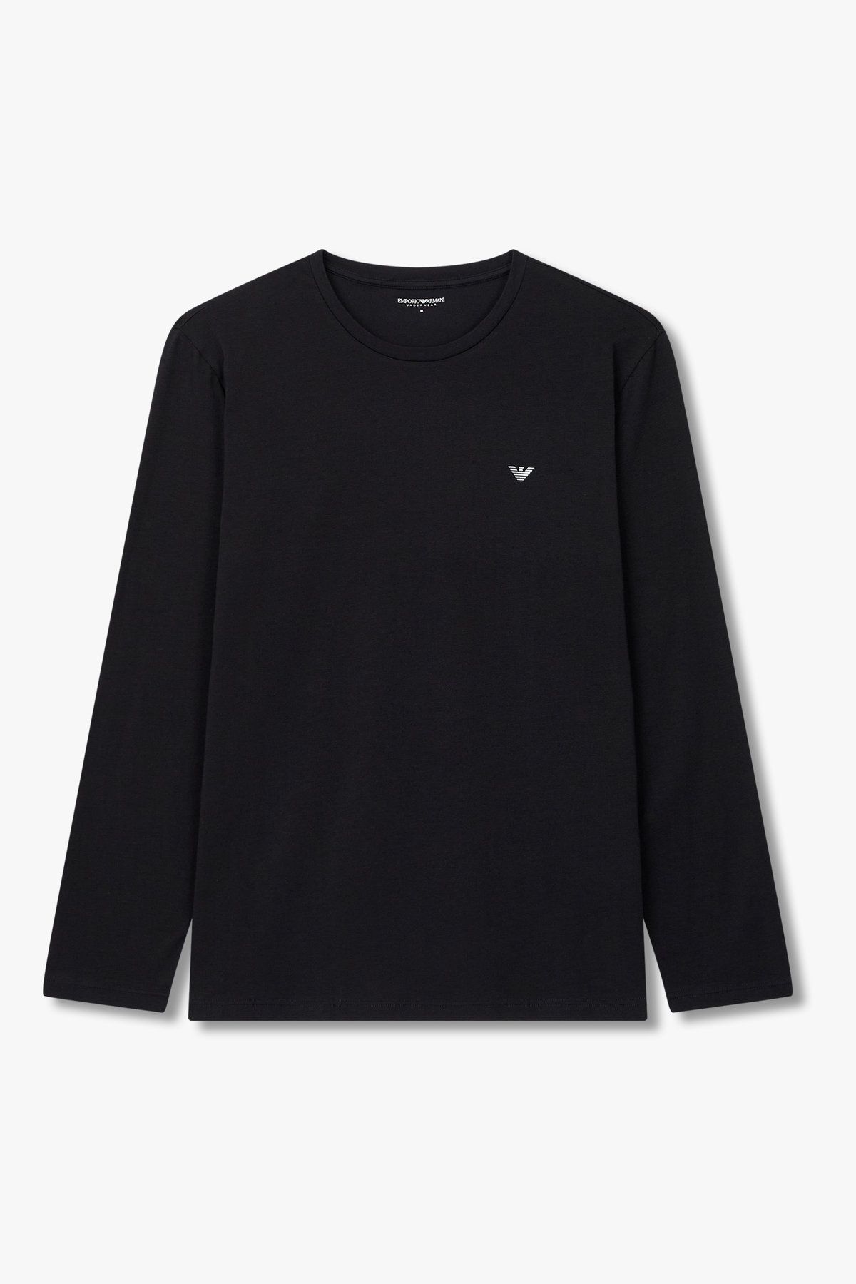 엠포리오 아르마니 언더웨어(EMPORIO ARMANI UNDERWEAR) 남성 이글 로고 라운지 티셔츠_블랙 0815336002