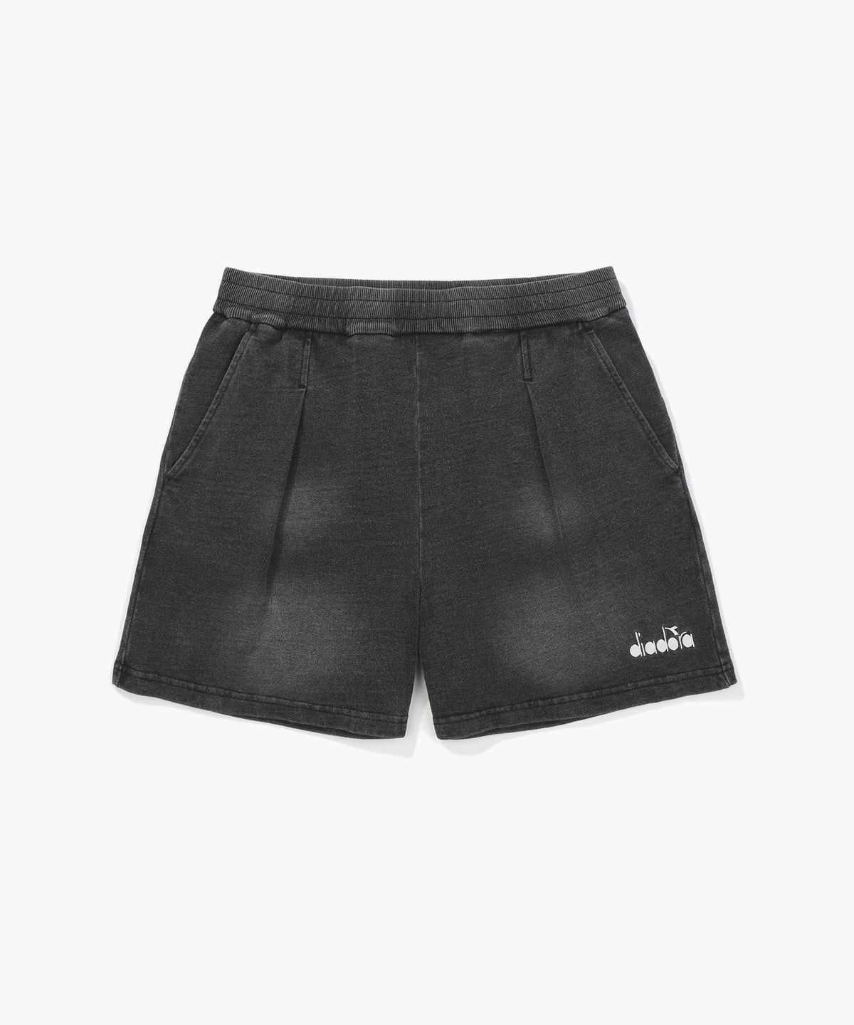 디아도라(diadora) 데님 워싱 스웻 쇼츠 우먼 BLACK