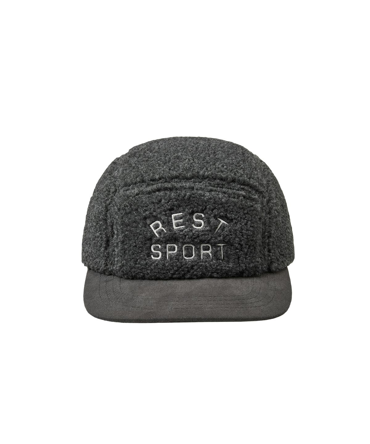 레스트앤레크레이션(REST&RECREATION) FLEECE CAMP CAP - CHARCOAL