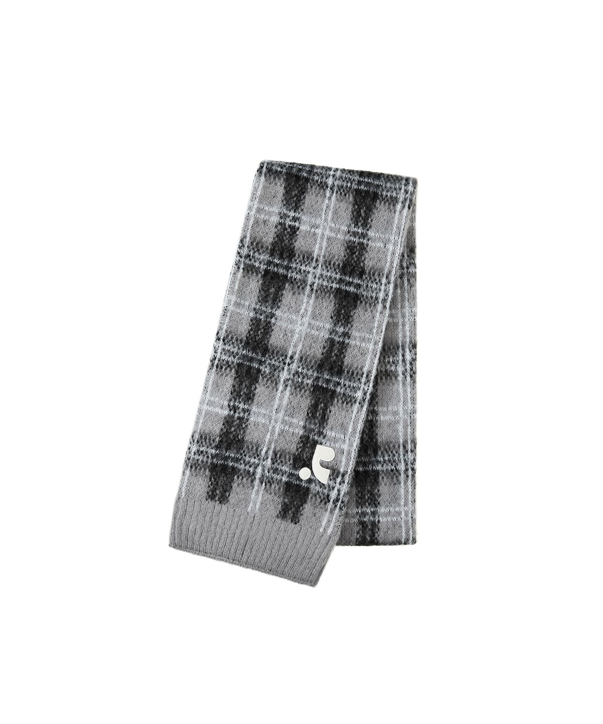 레스트앤레크레이션(REST&RECREATION) HAIRY CHECK KNIT MUFFLER - GREY