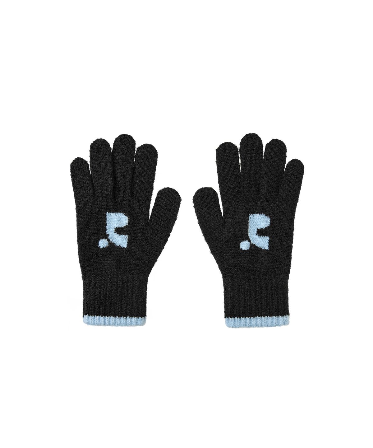 레스트앤레크레이션(REST&RECREATION) LOGO KNIT GLOVE - BLACK