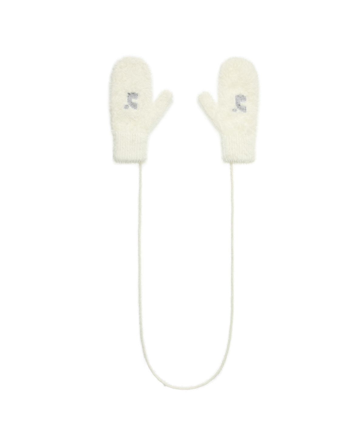 레스트앤레크레이션(REST&RECREATION) FLUFFY FUR MITTEN GLOVE - IVORY