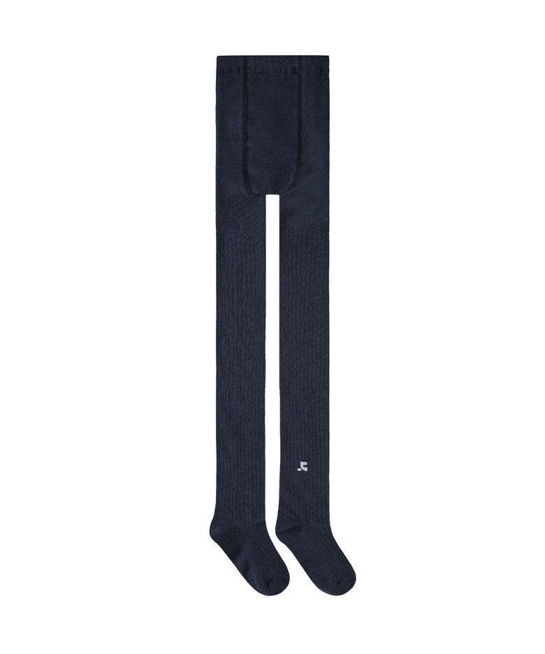 LOGO SOFT COTTON TIGHTS - NAVY